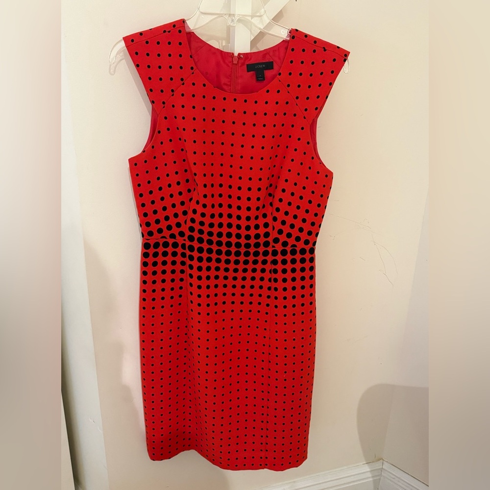 J crew red dress 6